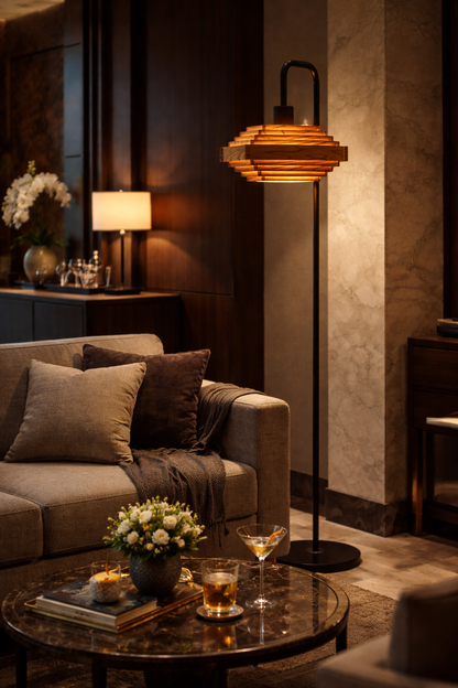 夢淡灯Living Floor Light 「Straight」