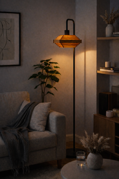 夢淡灯Living Floor Light 「Straight」