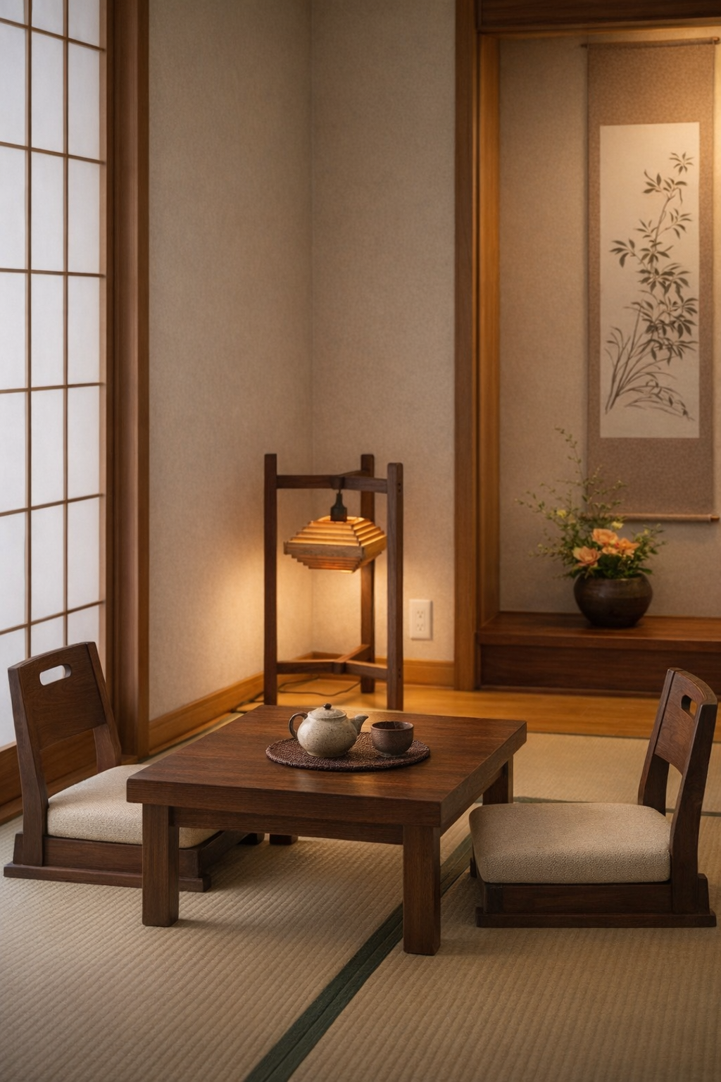 夢淡灯Living Floor Light 「庭園灯」